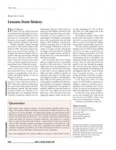 Lessons from history - CMAJ