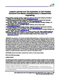 Lessons Learned from The Application of UAV