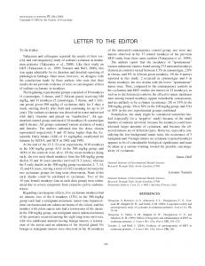 Letters to the Editor