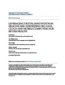 leveraging digital innovation in healthcare: harnessing big data