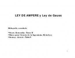 LEY DE AMPERE y Ley de Gauss