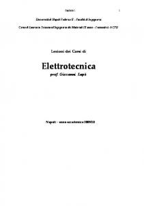 lezioni del corso - Elettrotecnica