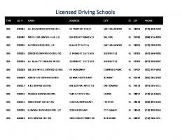 Licensed Driving Schools - New Jersey