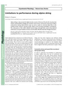 Limitations to performance during alpine skiing - Wiley Online Library