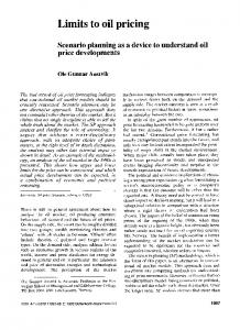 Limits to oil pricing
