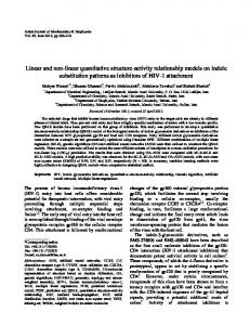 Linear and non-linear quantitative structure-activity