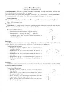 Linear Transformations