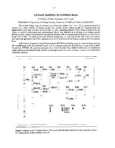 linkage mapping in common bean - naldc