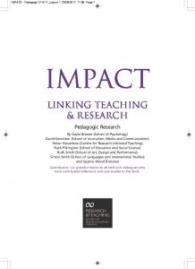 linking teaching & research