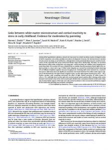 Links between white matter microstructure and ...