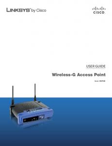 Linksys: WAP54G User Guide