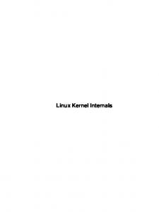 Linux Kernel Internals