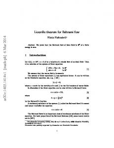 Liouville theorem for Beltrami flow