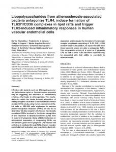 Lipopolysaccharides from atherosclerosis ... - Wiley Online Library