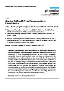 Liquid Crystal Nanocomposites in