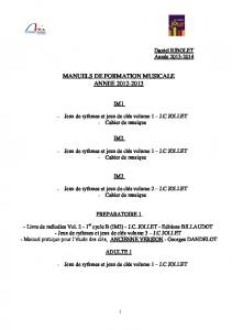 Liste des manuels - Montceau-les-Mines