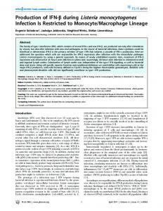 Listeria monocytogenes - PLOS