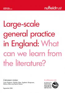 Literature review - The Nuffield Trust