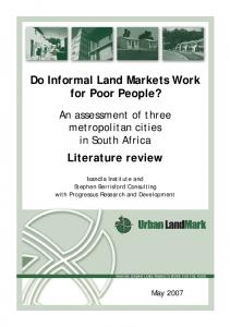 Literature review - Urban LandMark