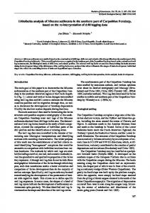 Lithofacies analysis of Miocene sediments in the southern part of ...