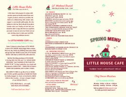 Little House Rules - Little House Cafe