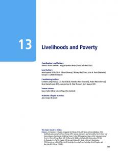 Livelihoods and Poverty - IPCC