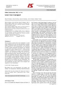 Liver iron transport - Semantic Scholar