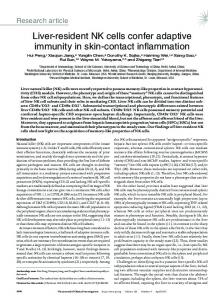 Liver-resident NK cells confer adaptive immunity in skin-contact ...