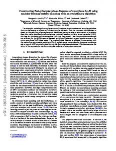 LixSi phase diagram - arXiv