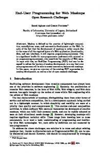 LNCS 7059 - End-User Programming for Web Mashups - Springer Link