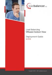 Load Balancing Vmware Horizon View - Loadbalancer.org