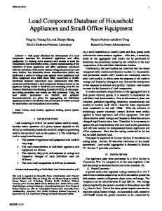 Load Component Database Of Household Appliances ... - IEEE Xplore