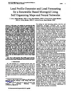 Load profile generator and load forecasting for a ... - IEEE Xplore