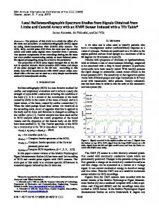 Local Ballistocardiographic Spectrum Studies from ... - IEEE Xplore