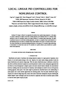 local linear pid controllers for nonlinear control