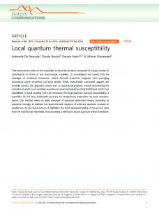 Local quantum thermal susceptibility