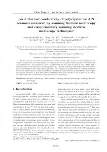 Local thermal conductivity of polycrystalline AlN ceramics measured