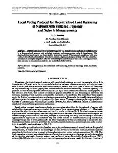 Local voting protocol for decentralized load balancing of network with ...