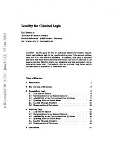 Locality for Classical Logic