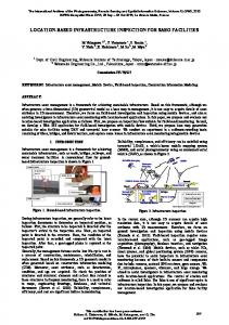 location-based infrastructure inspection for sabo ... - ISPRS Archives