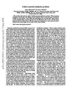 Locked constraint satisfaction problems