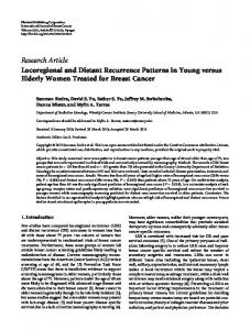 Locoregional and Distant Recurrence Patterns in Young versus