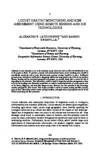 locust habitat monitoring and risk assessment using remote sensing ...