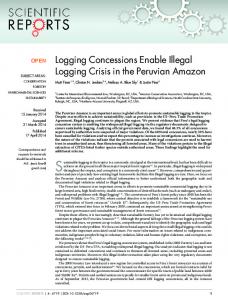 Logging Concessions Enable Illegal Logging ... - Semantic Scholar