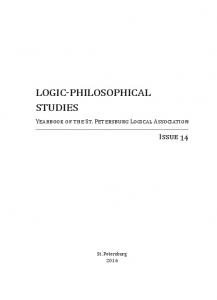 logic-philosophical studies