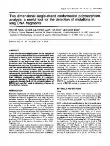 long DNA fragments - BioMedSearch