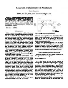 Long-Term Evolution Network Architecture - IEEE Xplore