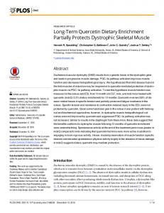 Long-Term Quercetin Dietary Enrichment Partially