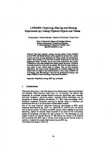 LORAMS: Capturing, Sharing and Reusing