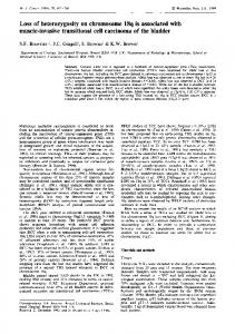 Loss of heterozygosity on chromosome 18q is ... - Europe PMC